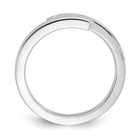 White Ice Sterling Silver Rhodium-plated Diamond Ring view 2