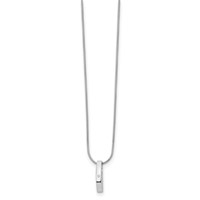 White Ice Sterling Silver Rhodium-plated Diamond Necklace with 2 Inch Extender, 18" view 2
