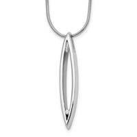 White Ice Sterling Silver Rhodium-plated Diamond Necklace with 2 Inch Extender, 18" view 1