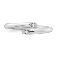 White Ice Sterling Silver Rhodium-plated Diamond Ring view 5