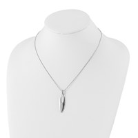 White Ice Sterling Silver Rhodium-plated Diamond Necklace with 2 Inch Extender, 18" view 4