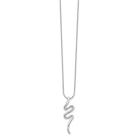 White Ice Sterling Silver Rhodium-plated Diamond Necklace with 2 Inch Extender, 18" view 2
