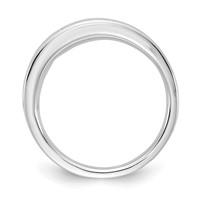 White Ice Sterling Silver Rhodium-plated Diamond Ring view 2