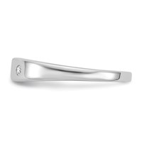 White Ice Sterling Silver Rhodium-plated Diamond Ring view 3