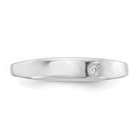 White Ice Sterling Silver Rhodium-plated Diamond Ring view 5