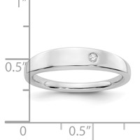 White Ice Sterling Silver Rhodium-plated Diamond Ring view 4