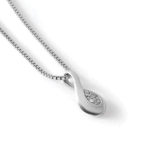 White Ice Sterling Silver Rhodium-plated Diamond Post Earrings