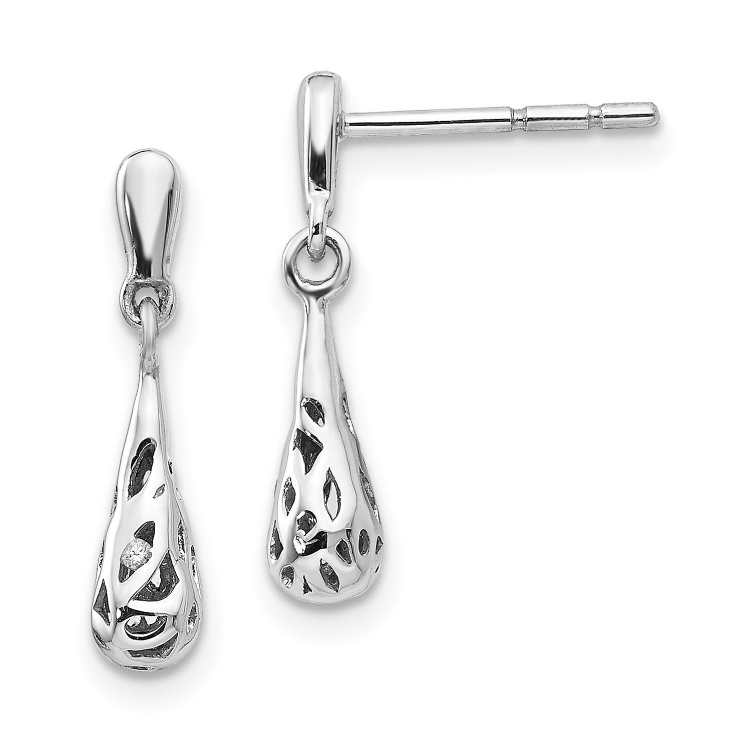 Details About Sterling Silver White Ice Diamond Earrings Carat Weight 0 01cttw Details About Sterling Silver White Ice Diamond Earrings Carat Weight 0 01cttw