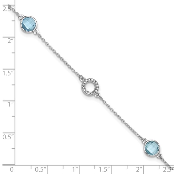 White Ice Diamond & Gemstone Bracelets