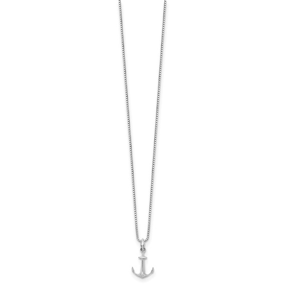 White Ice Sterling Silver Rhodium-plated 18 Inch Diamond Necklace with 2 Inch Extender