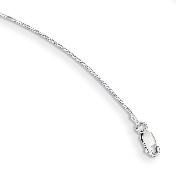 White Ice Sterling Silver Rhodium-plated 18 Inch Diamond Anchor Necklace with 2 Inch Extender