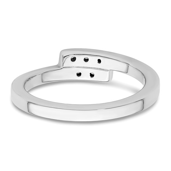 White Ice Sterling Silver Rhodium-plated Diamond Ring