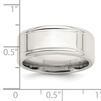 Sterling Silver 6mm Polished Flat Beveled Edge Fancy Band view 5
