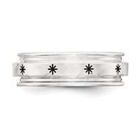 SS 7mm Enamel Fancy Band view 3