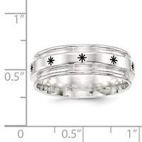 SS 7mm Enamel Fancy Band view 4
