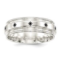 SS 7mm Enamel Fancy Band view 1