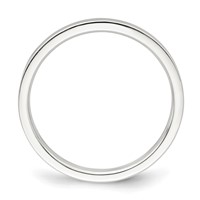 Sterling Silver 2mm Lightweight Flat Band view 2