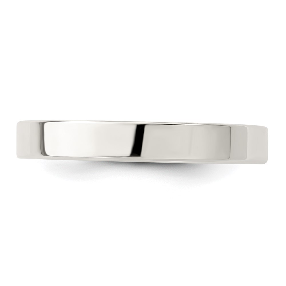 Sterling Silver 3mm Lightweight Flat Size 4 Band (QWFB030-4)