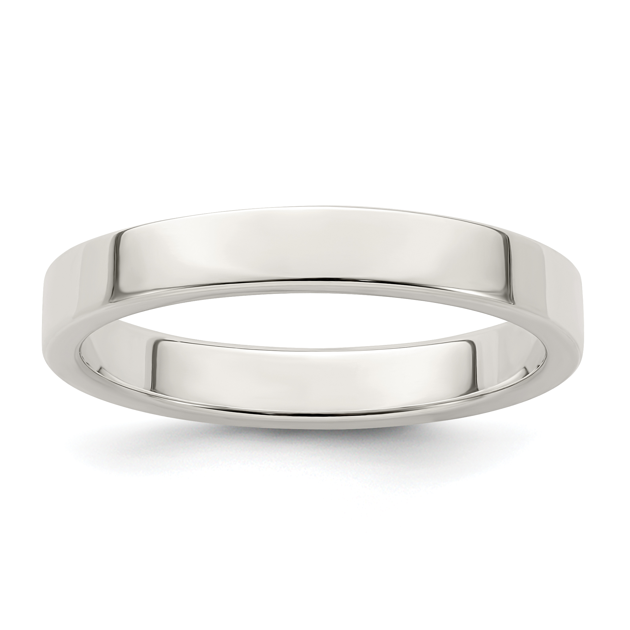 Sterling Silver 3mm Lightweight Flat Size 10 Band (QWFB030-10)