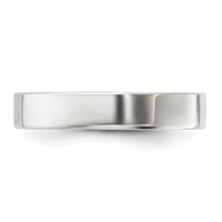 Sterling Silver 4mm Lightweight Flat Band - Size 4 view 3