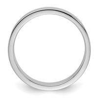 Sterling Silver Rhodium-plated 4mm Flat Band view 2