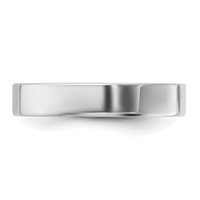Sterling Silver Rhodium-plated 4mm Flat Band view 3