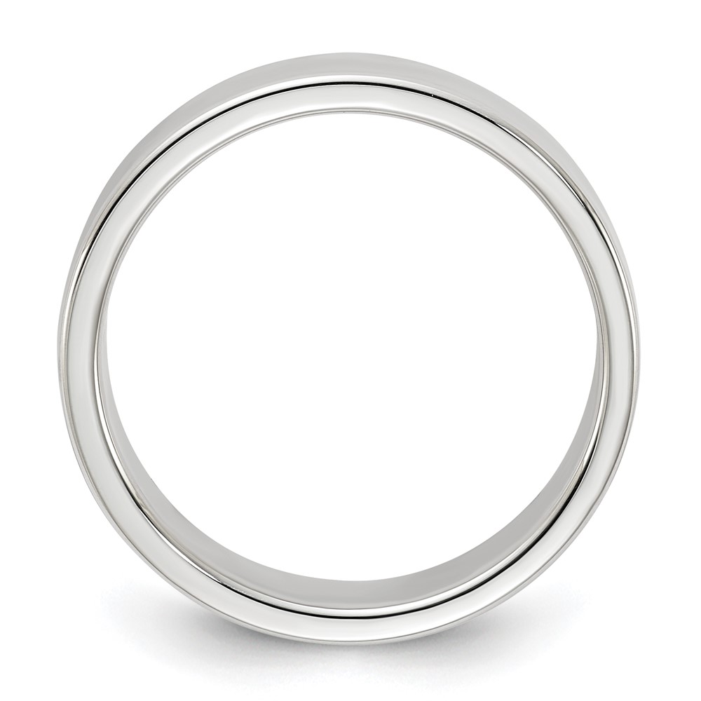 Sterling Silver 5mm Lightweight Flat Size 7 Band (QWFB050-7)