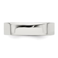 Sterling Silver 5mm Lightweight Flat Band - Size 4 view 5