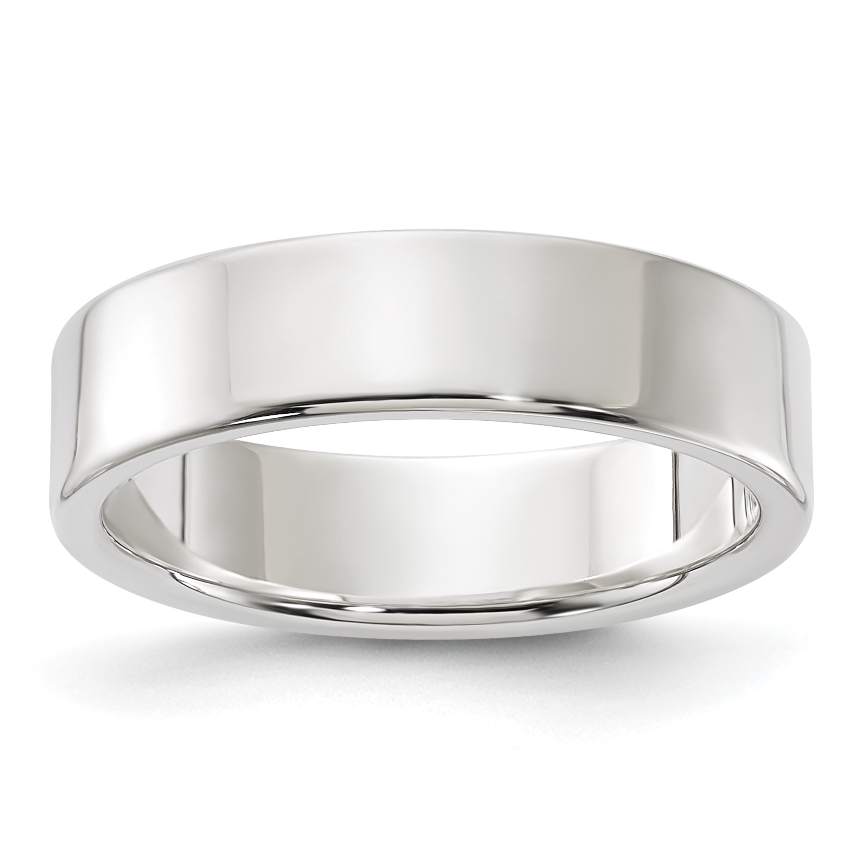 Sterling Silver 5mm Lightweight Flat Size 5.5 Band (QWFB050-5.5)