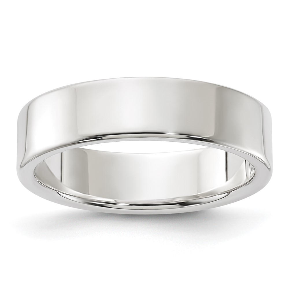 Sterling Silver 5mm Lightweight Flat Size 5.5 Band (QWFB050-5.5)