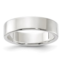 Sterling Silver 5mm Lightweight Flat Band - Size 4 view 1