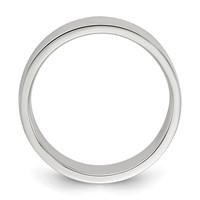Sterling Silver 6mm Lightweight Flat Band view 2