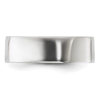 Sterling Silver 6mm Lightweight Flat Band view 3