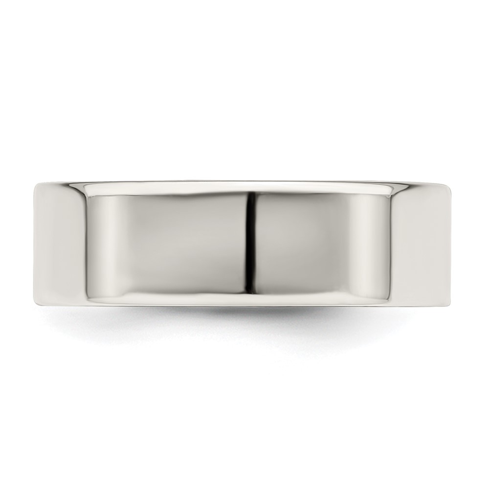 Sterling Silver 6mm Lightweight Flat Size 9 Band (QWFB060-9)
