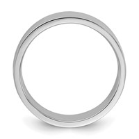 Sterling Silver Rhodium-plated 6mm Flat Band view 2
