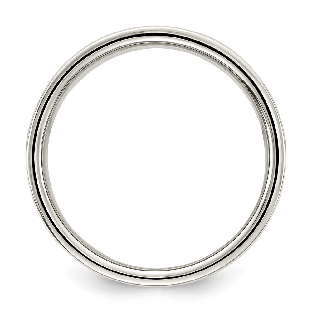 Sterling Silver 9mm Lightweight Flat Size 13 Band (QWFB090-13)