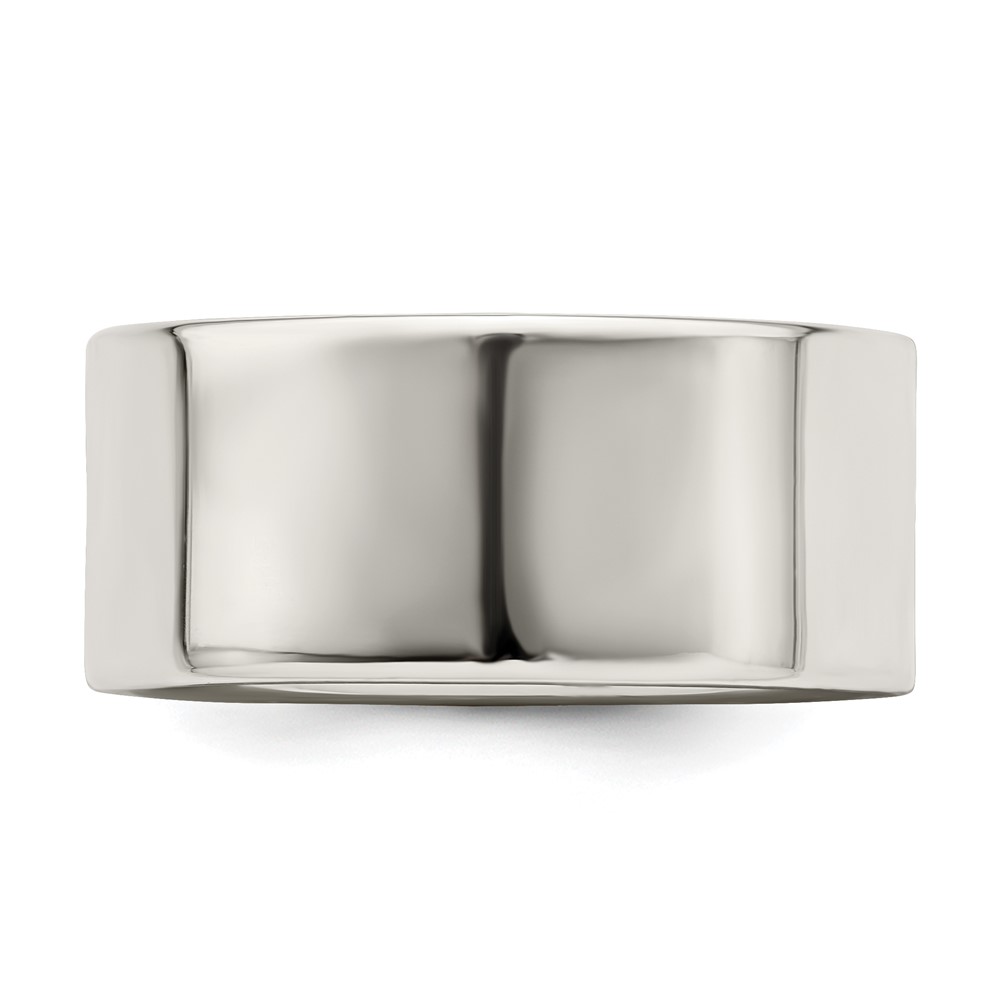Sterling Silver 9mm Lightweight Flat Size 13 Band (QWFB090-13)