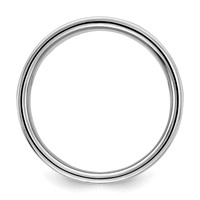 Sterling Silver Rhodium-plated 9mm Flat Band view 2