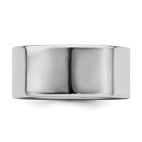 Sterling Silver Rhodium-plated 9mm Flat Band view 3