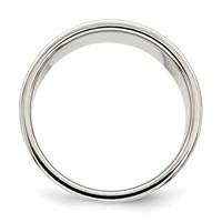 Sterling Silver 12mm Lightweight Flat Band - Size 5 view 2