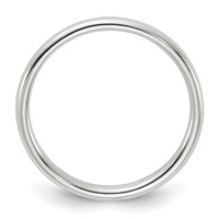 Sterling Silver 2mm Half Round Band - Size 4 view 2