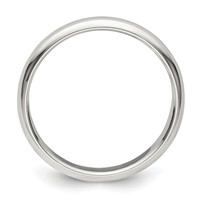 Sterling Silver 3mm Half Round Band - Size 4 view 2