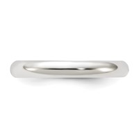 Sterling Silver 3mm Half Round Band - Size 4 view 3