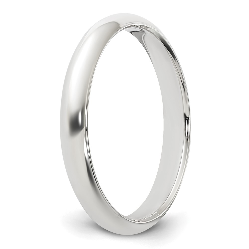 Sterling Silver 3mm Half Round Size 5 Band (QWH030-5)