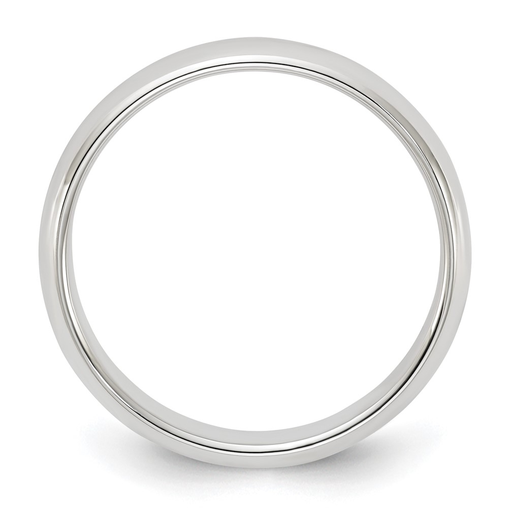 Sterling Silver 4mm Half Round Size 5 Band (QWH040-5)