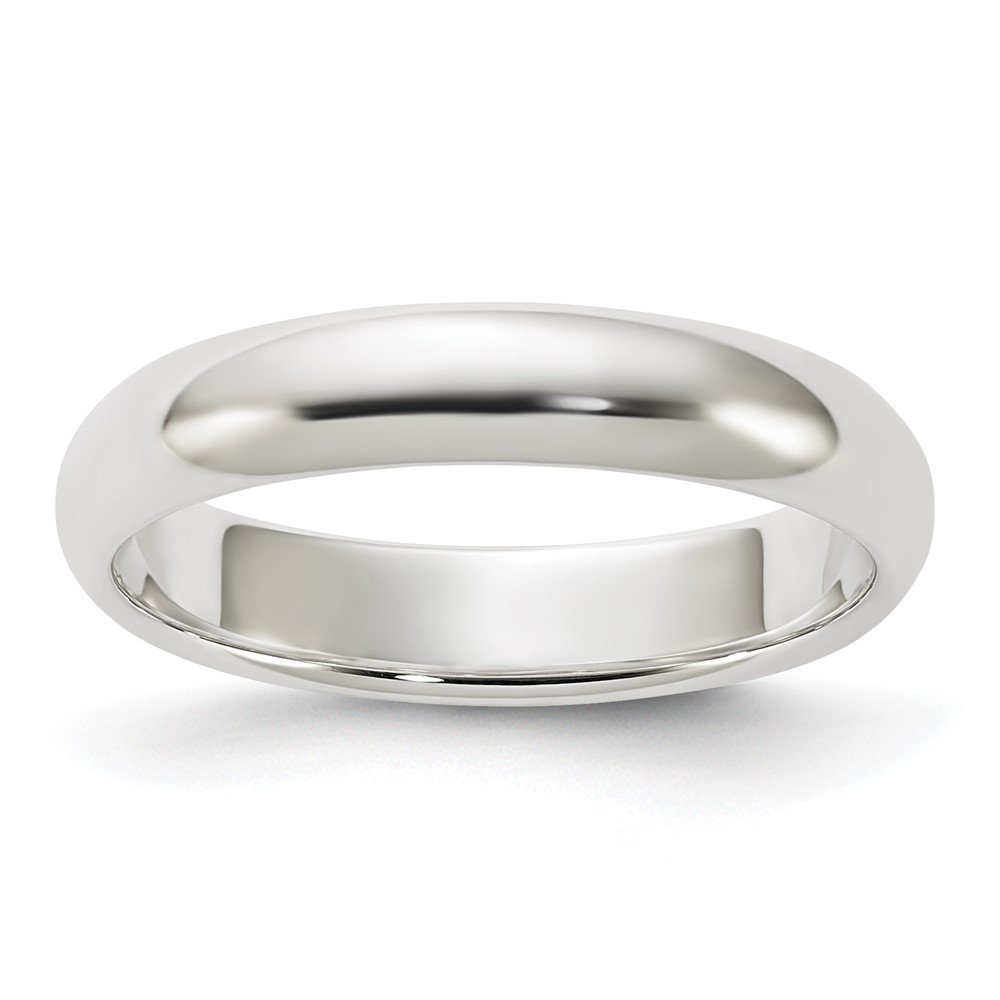 Sterling Silver 4mm Half Round Size 13 Band (QWH040-13)