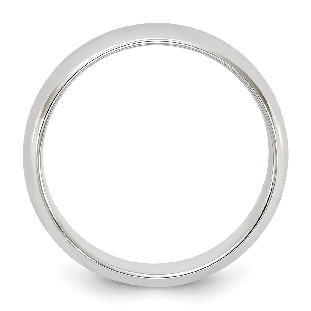 Sterling Silver 5mm Half Round Size 5 Band (QWH050-5)