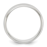 Sterling Silver 5mm Half Round Band view 2
