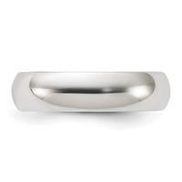 Sterling Silver 5mm Half Round Band view 3