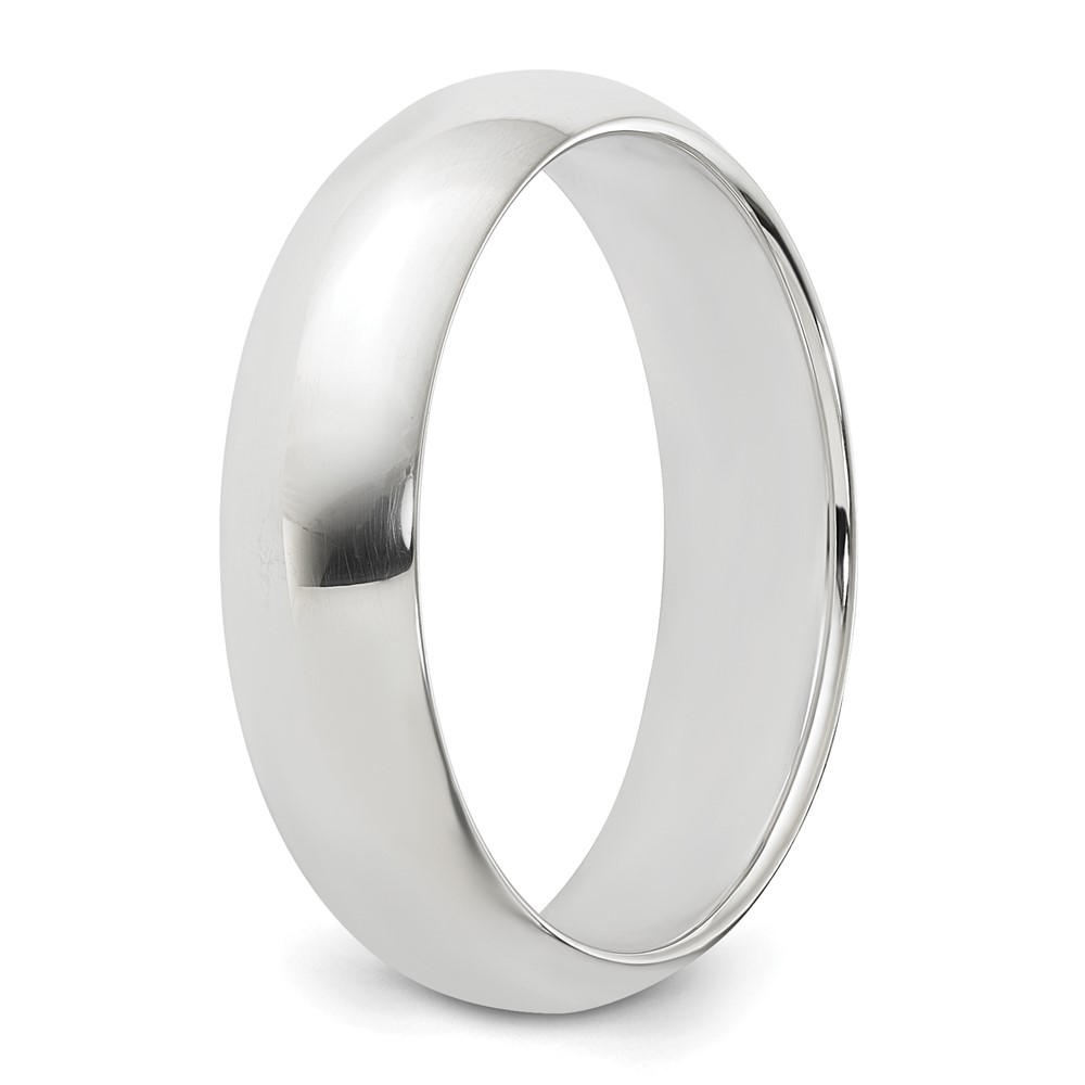 Sterling Silver 5mm Half Round Size 5 Band (QWH050-5)